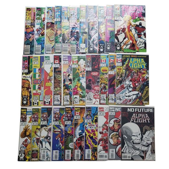 Alpha Flight Comic Book Lot 83 Issues Marvel Comics Vintage - Picture 2 of 4